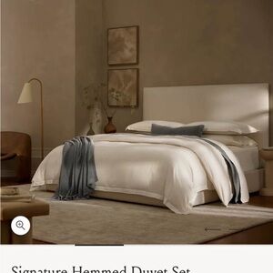 Bill and Branch Elegant Cream Duvet Set
